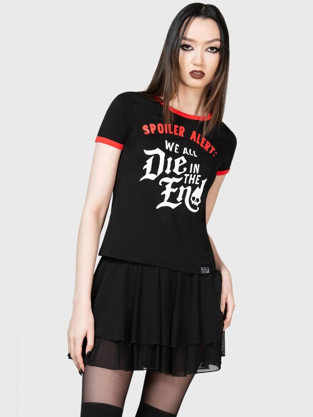 Killstar Spoiler Ringer Top - Picture 2 of 10